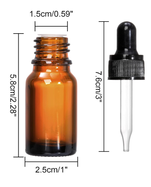 Castor Oil and Frankincense Oil Eye Roller Dropper