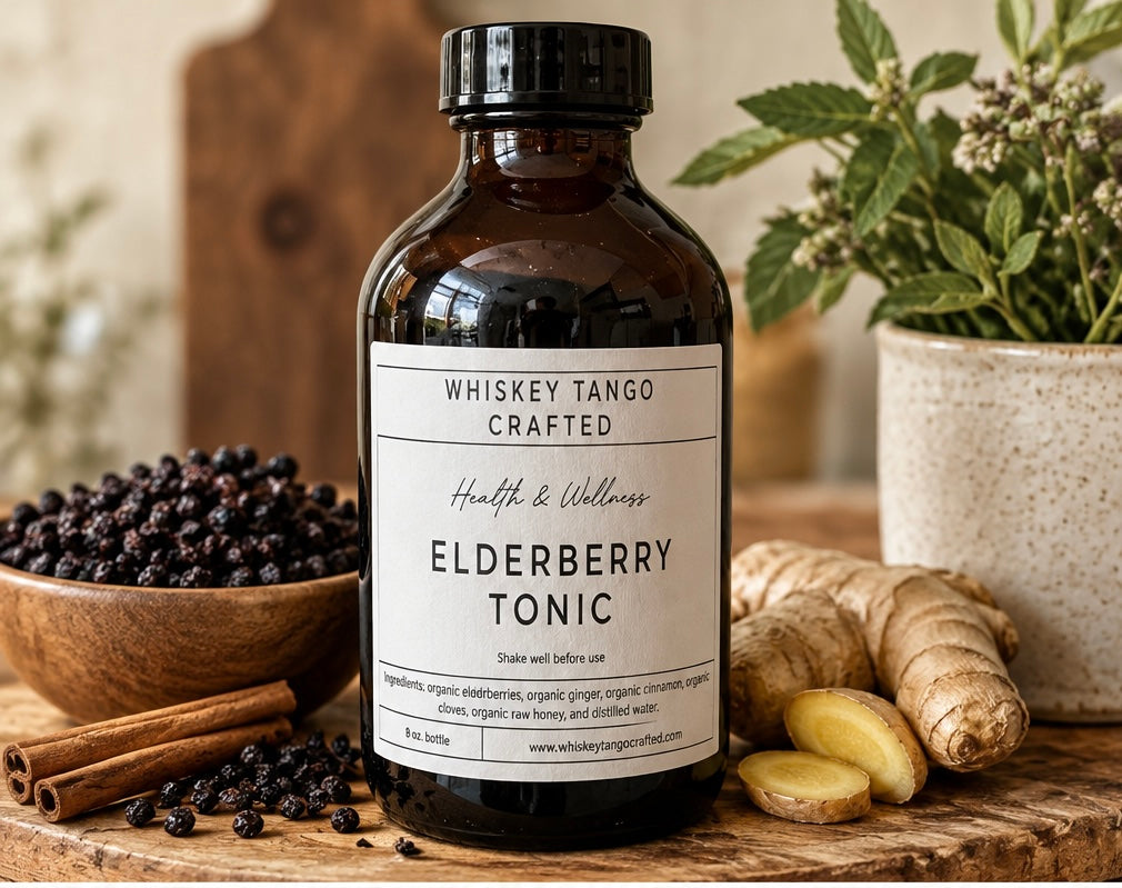 Kit de sirop de sureau bio ~ Herbes séchées ~ Earthly Elderberry ~ Sirop de sureau maison