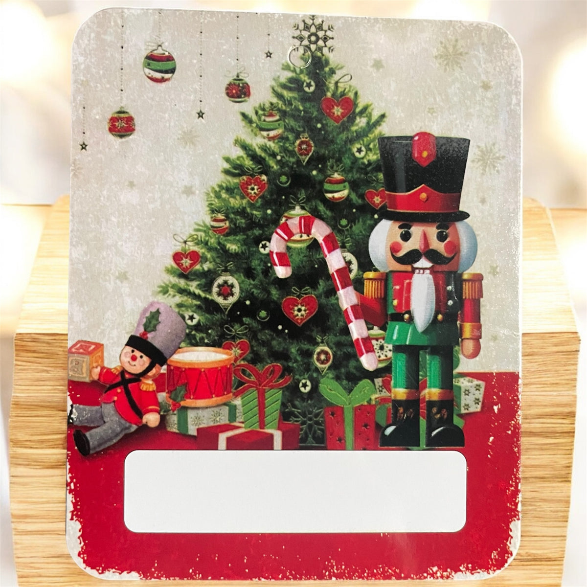 Porte-argent de Noël vintage : décoration de Noël Père Noël et bonhomme de neige pour carte-cadeau