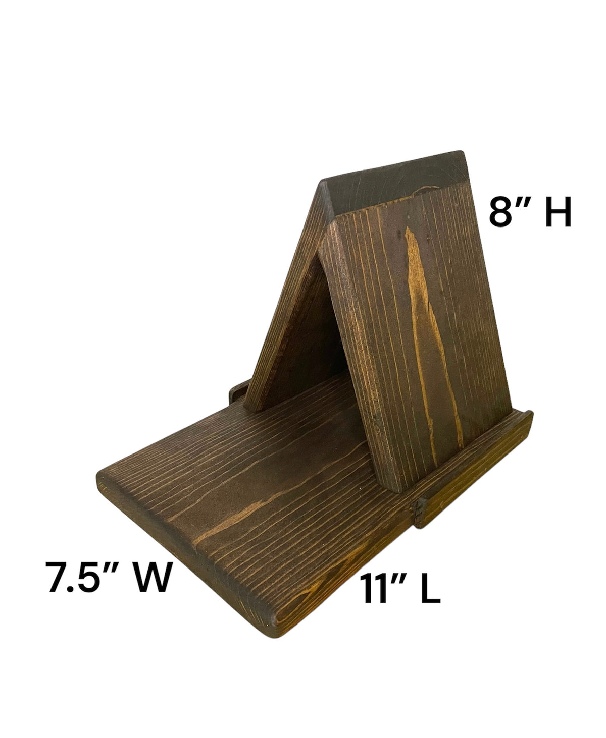 Wood Triangle Book Rest, Book Place Holder, Book Holder, Book Stand, E-Reader Stand