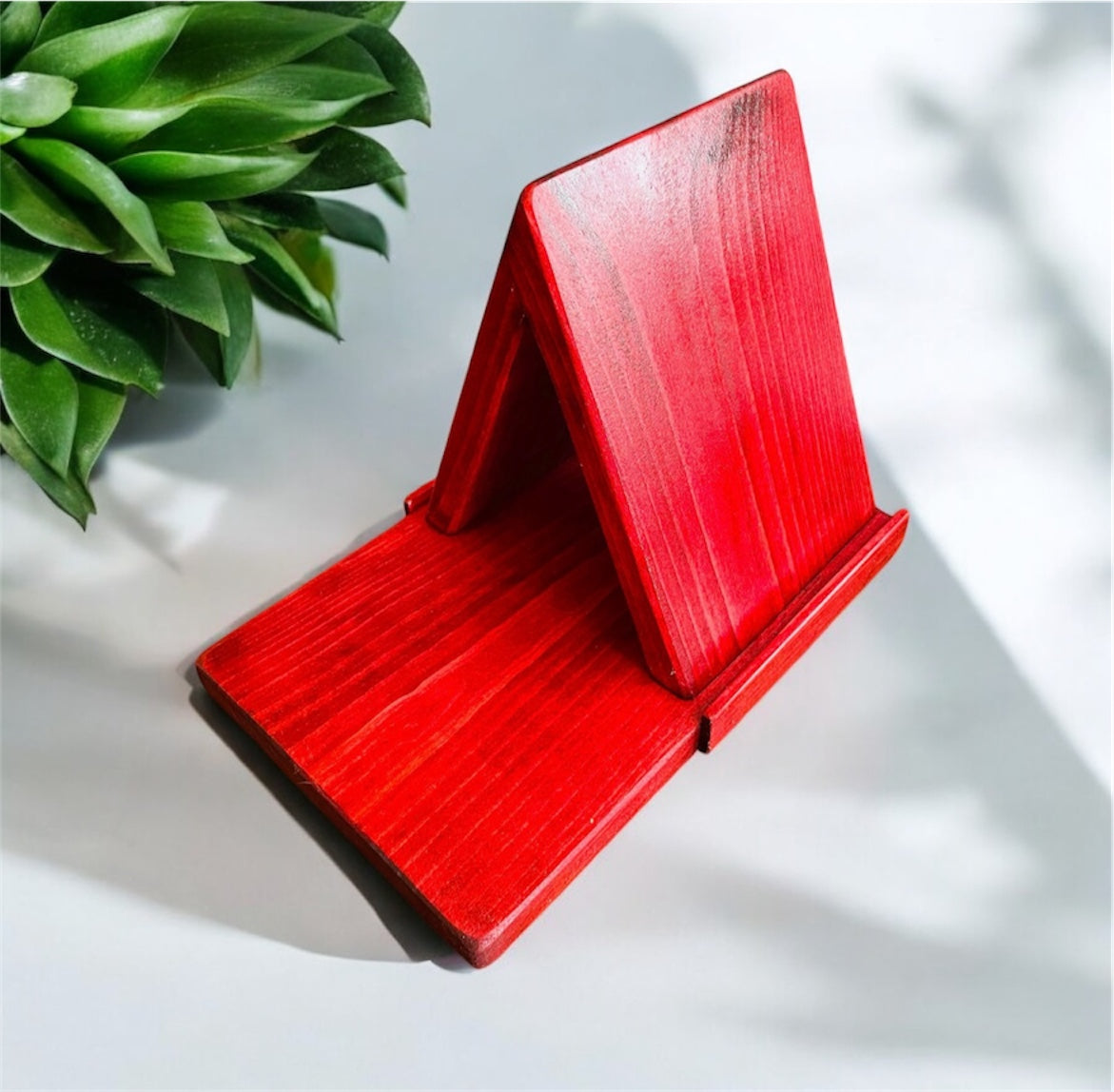 Repose-livre triangulaire en bois, marque-page, support de livre, présentoir pour livre, support pour liseuse