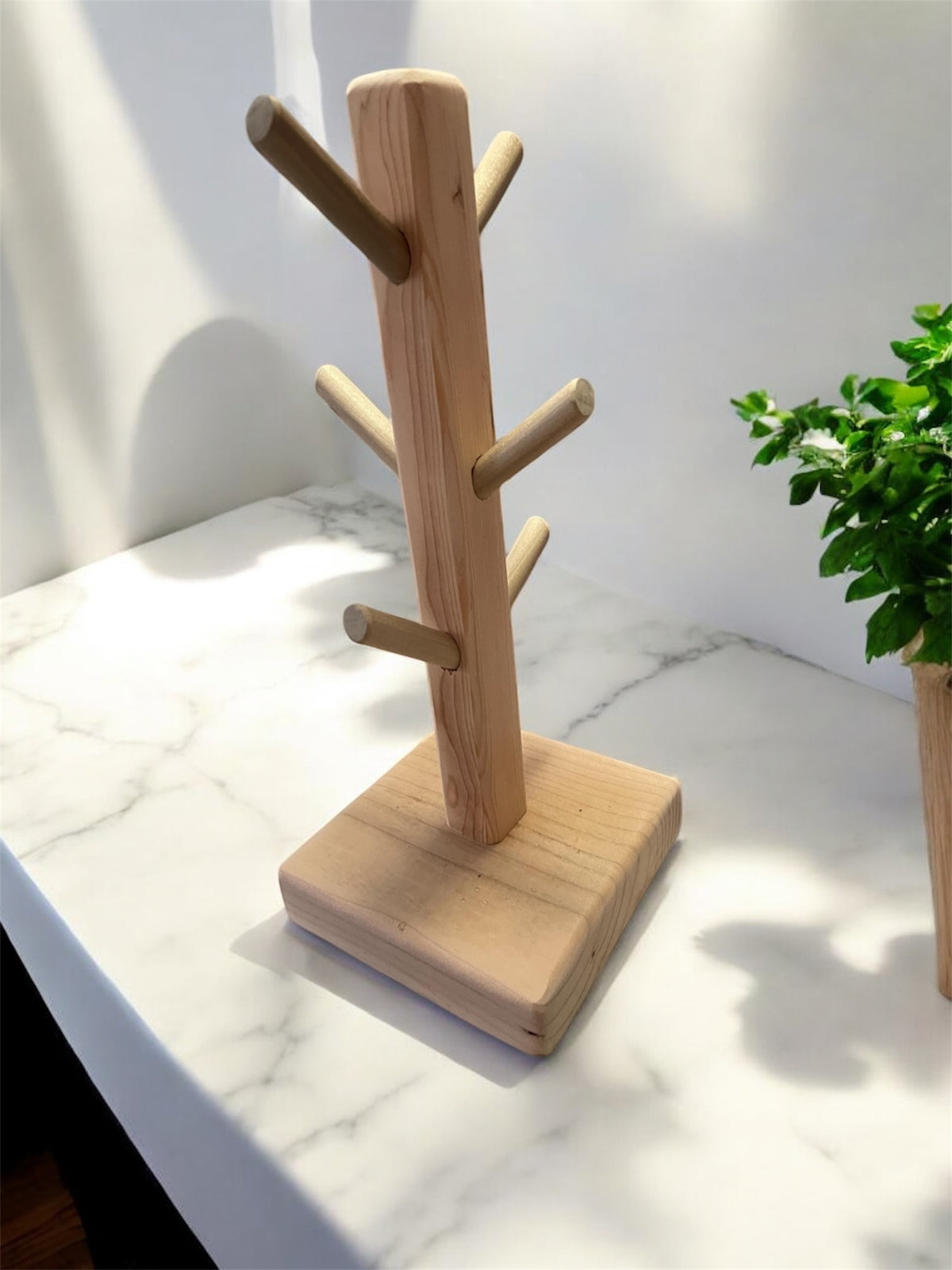 Porte-tasse à café / Support en bois pour mugs / Porte-tasses en forme d’arbre / Porte-tasses à étages / Support pour tasses à café