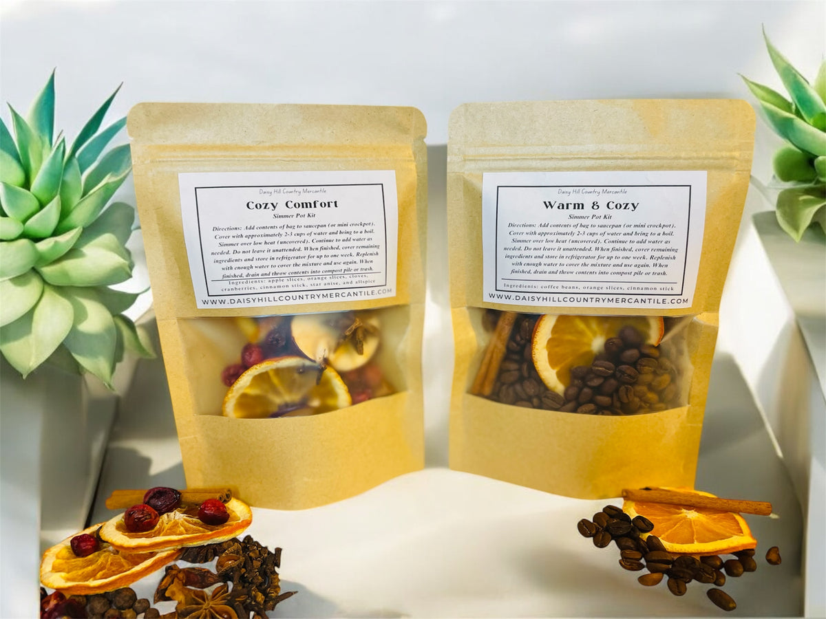 Simmer Pot Kit - Coffee Pot kit - Stovetop Potpourri – Teacher, Realtor, Client Gift -Bridal Shower Favors Gifts - Room Freshener