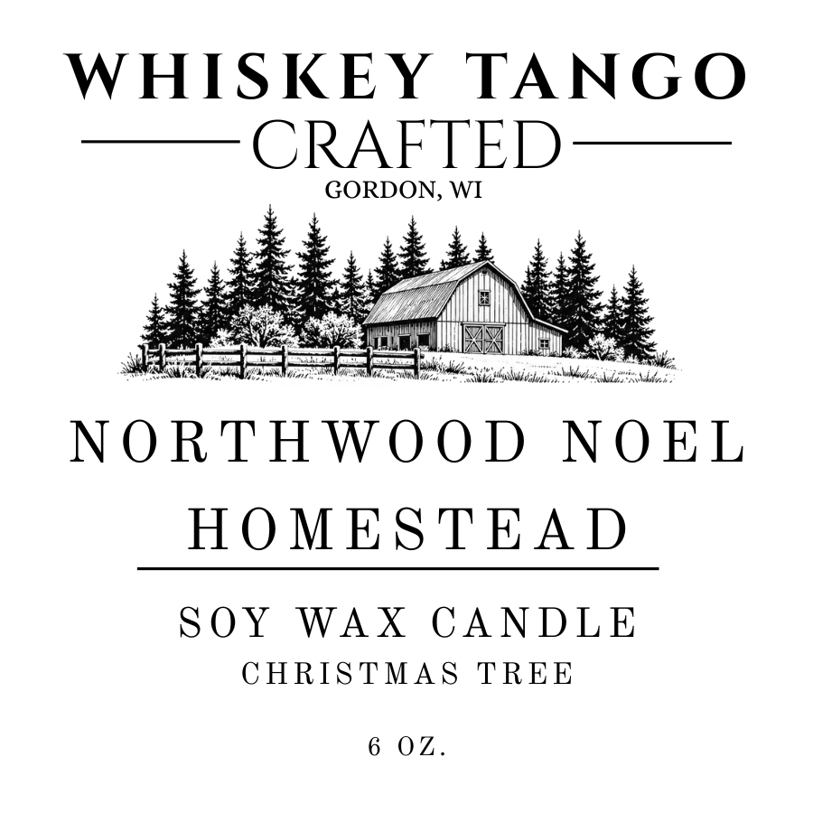 Christmas Tree Soy Candle, 6 oz Holiday Candle Gift