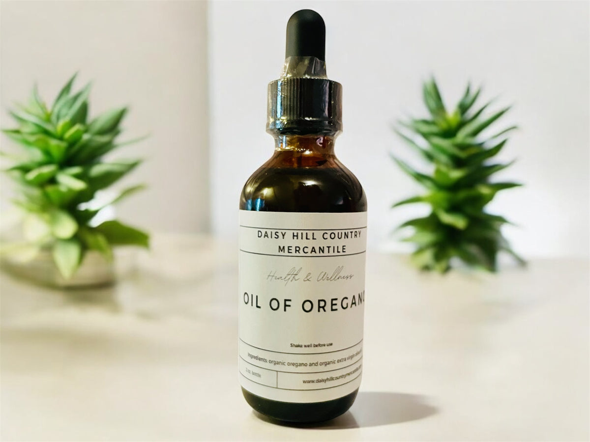 Oil of Oregano ~ Dried Oregano ~ Olive Oil~ 2oz.