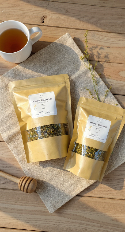 Organic dried Goldenrod for teas. 