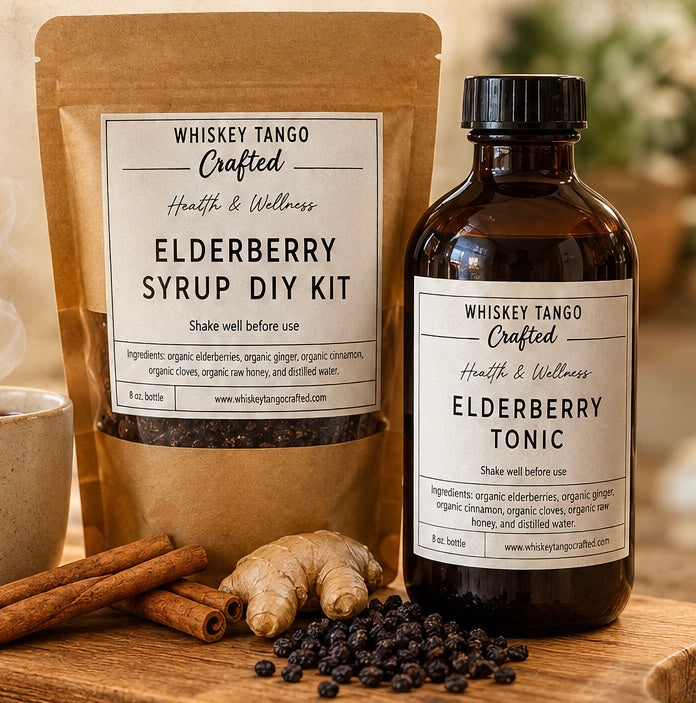 Kit de sirop de sureau bio ~ Herbes séchées ~ Earthly Elderberry ~ Sirop de sureau maison
