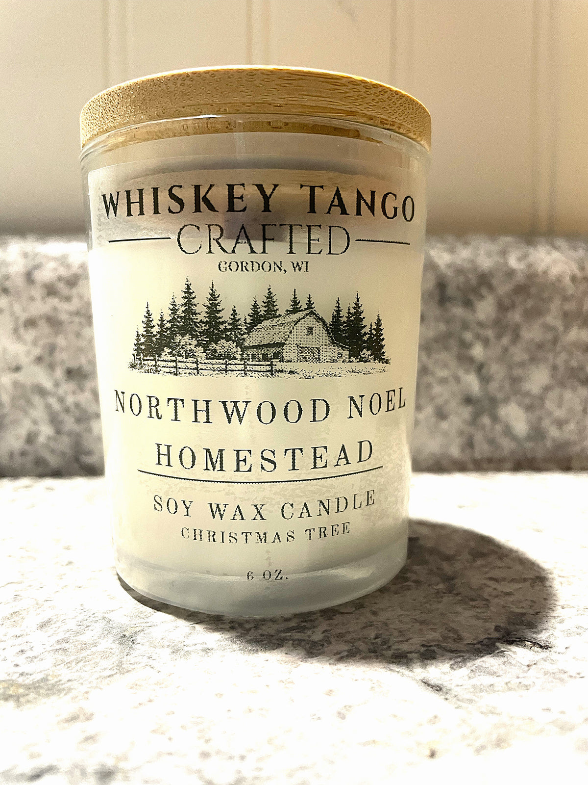 Christmas Tree Soy Candle, 6 oz Holiday Candle Gift