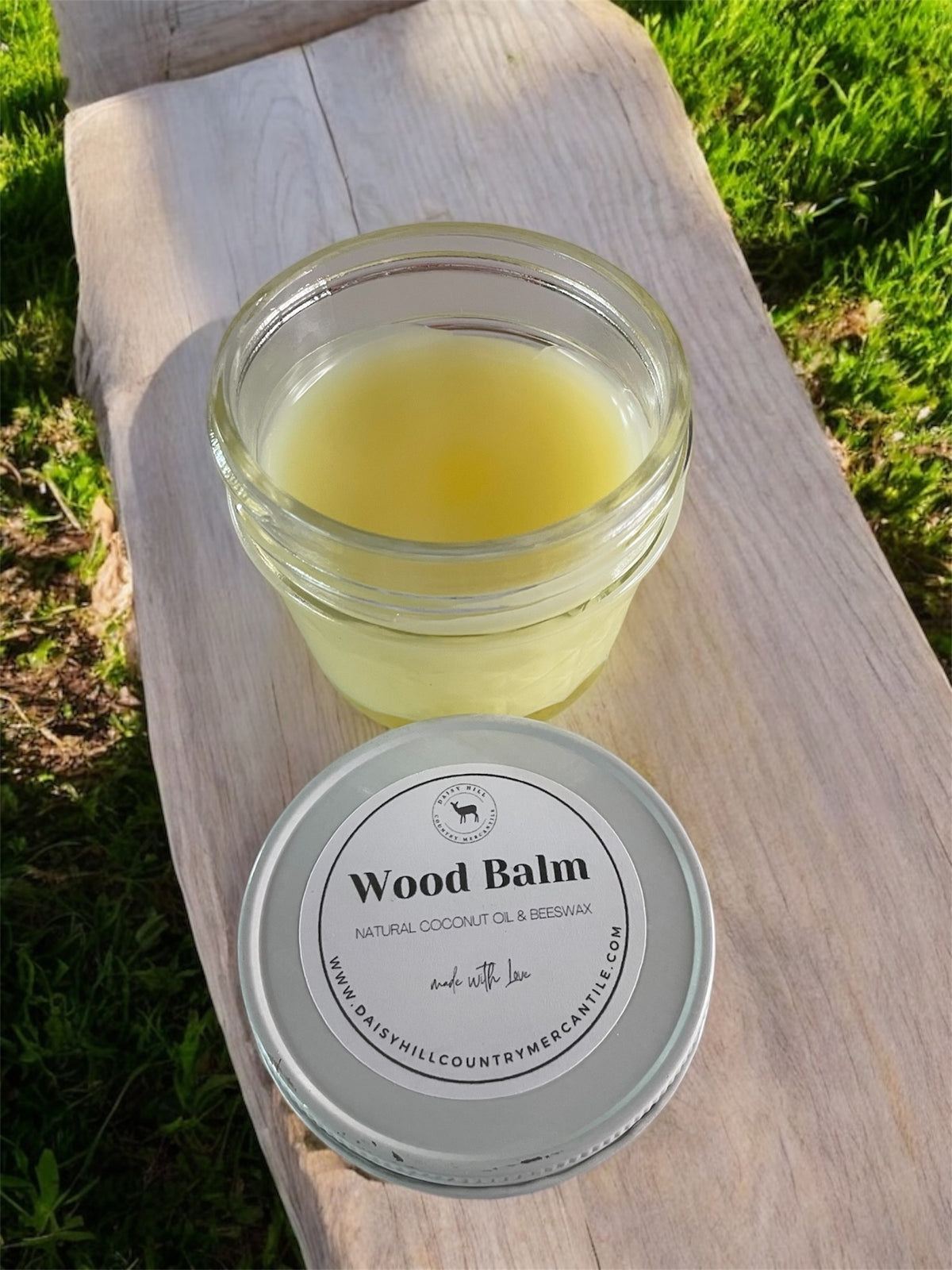 Natural Wood Balm ~ Beeswax Balm ~Wood Utensils ~ Cutting Board~ Butcher Block ~ Furniture Polish ~ Wood Conditioner