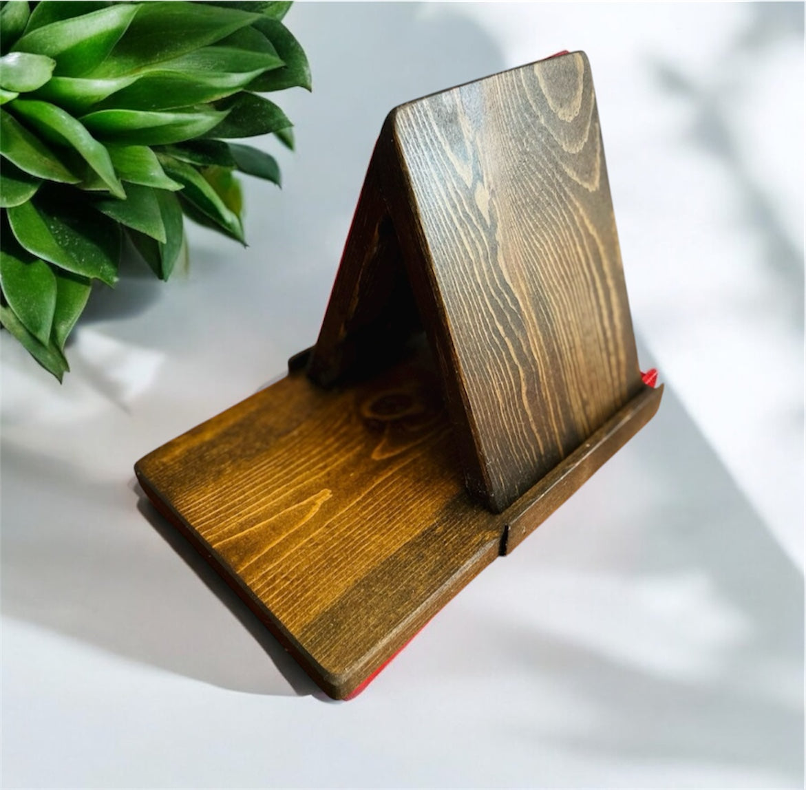 Wood Triangle Book Rest, Book Place Holder, Book Holder, Book Stand,  E-Reader Stand