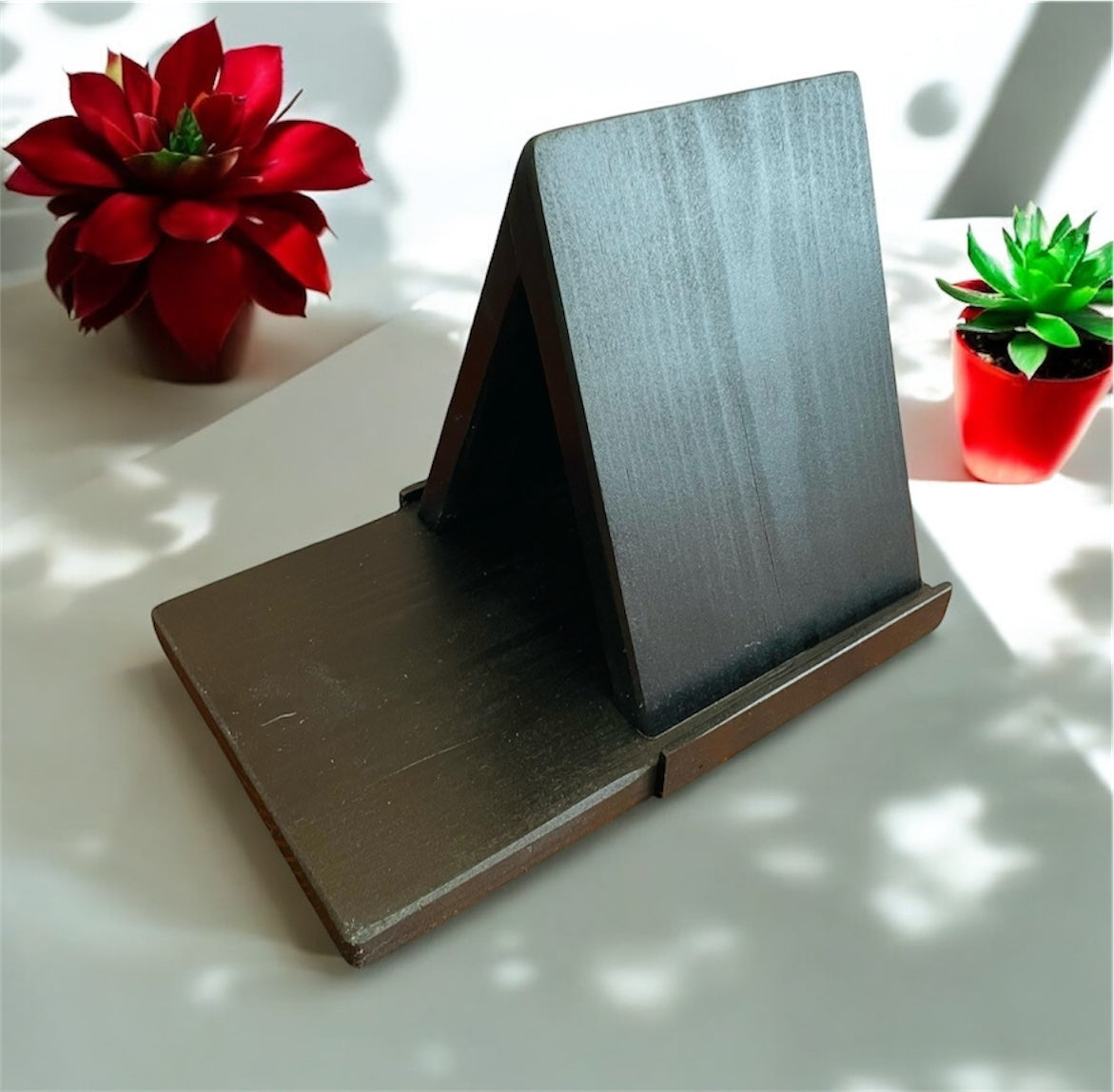 Wood Triangle Book Rest, Book Place Holder, Book Holder, Book Stand,  E-Reader Stand