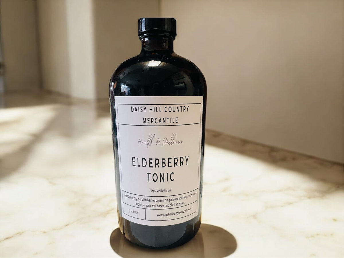 Elderberry Tonic ~ Organic Ingredients
