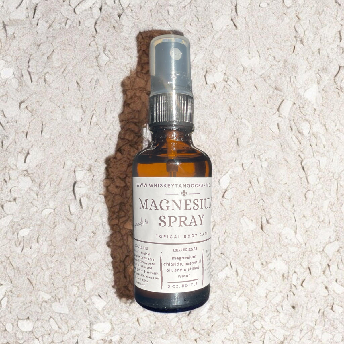 Spray au magnésium ~ avec ou sans huiles essentielles, huile de chlorure de magnésium ~ Spray minéral d’application cutanée