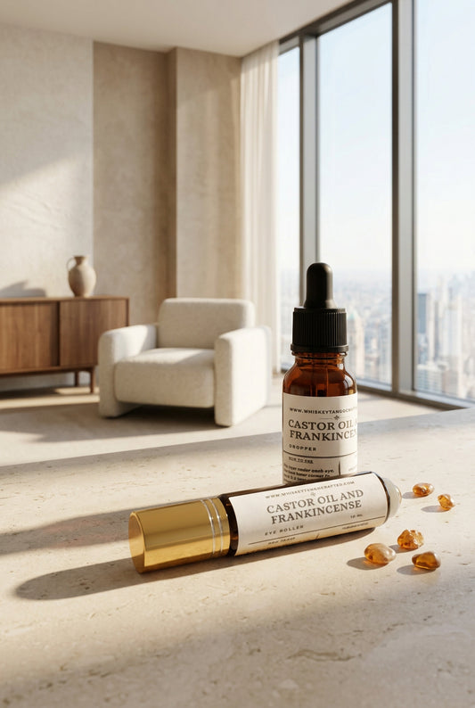 Castor Oil and Frankincense Oil Eye Roller Dropper