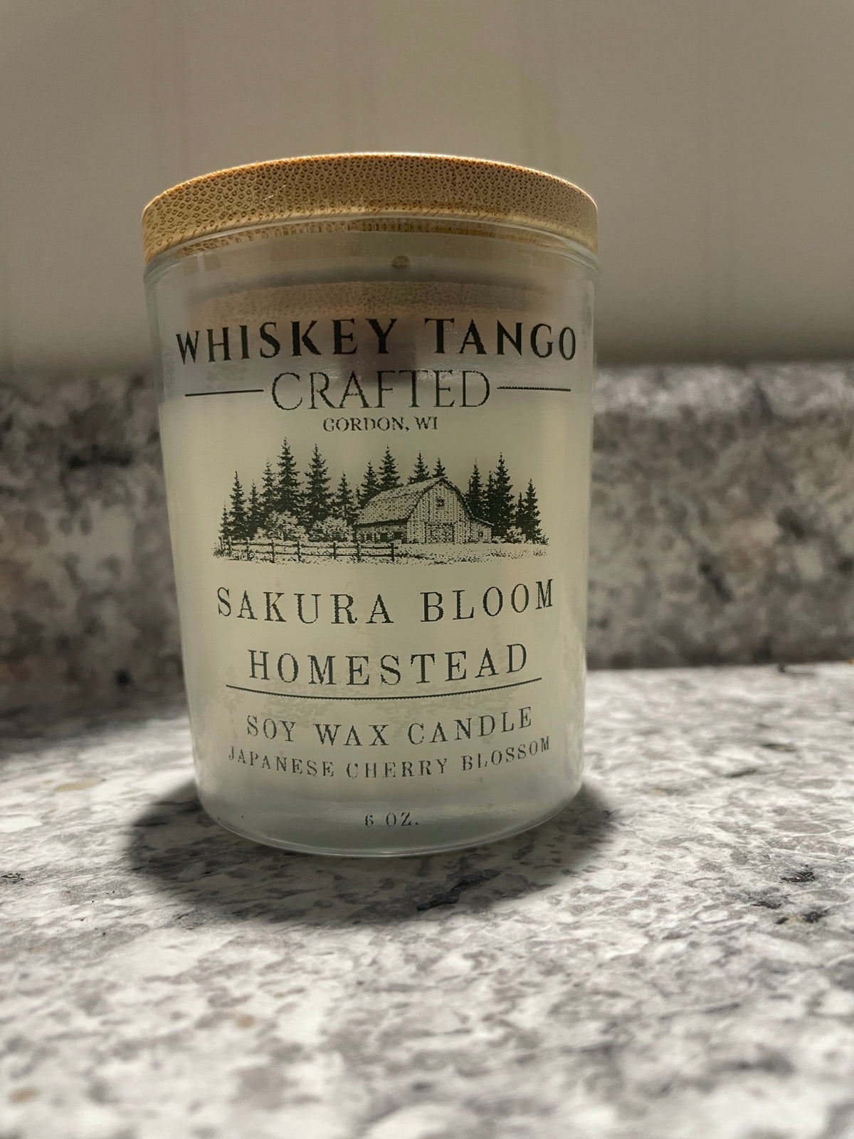 Japanese Cherry Blossom Soy Candle, 6 oz Holiday Candle Gift