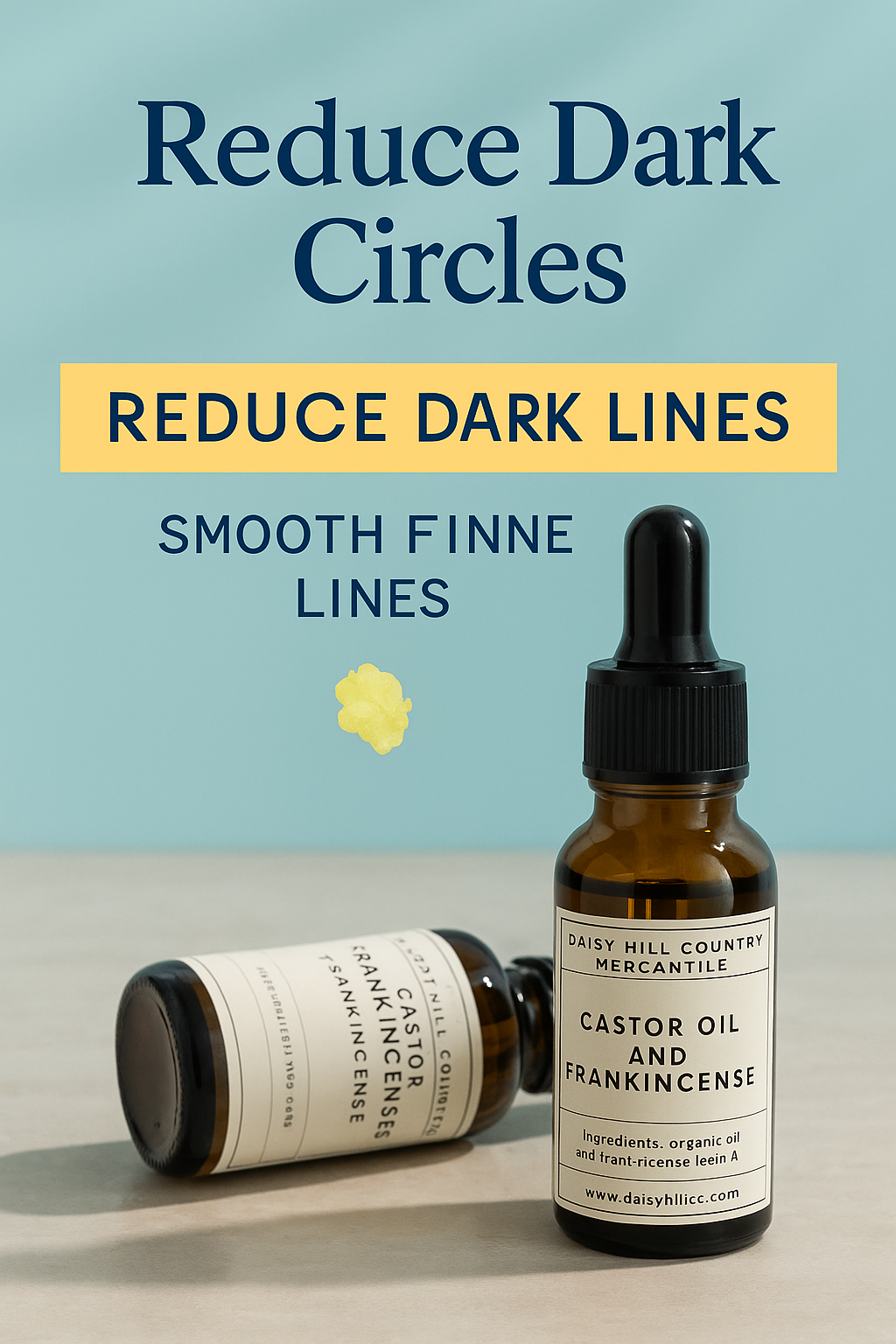 Castor Oil and Frankincense Oil Eye Roller Dropper