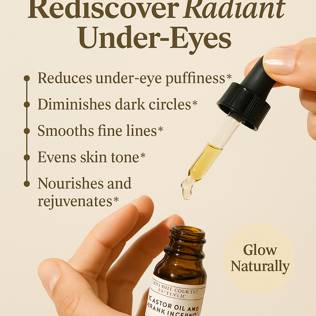 Castor Oil and Frankincense Oil Eye Roller Dropper
